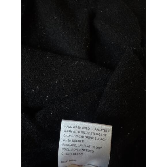 Artefact | 100% Cashmere Black Donegal 1/4-Zip Sweater | Size XL - Picture 6 of 6